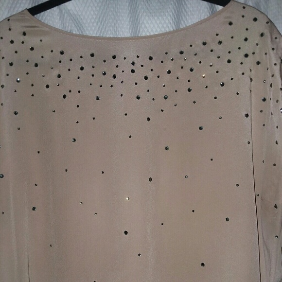 Talbots silk blouse with crystals - Picture 3 of 3